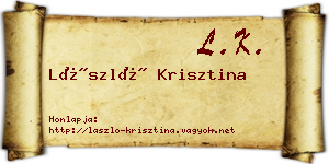 László Krisztina névjegykártya
